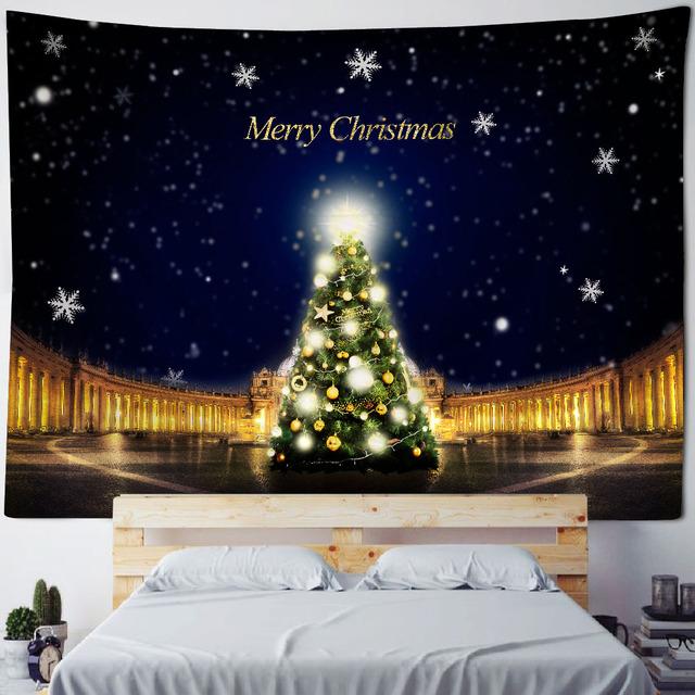 Рождественский декоративный настенный гобелен в сочельник — фото 15