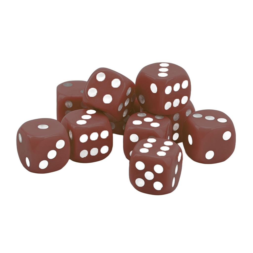 30 STÜCK Würfelset 16MM Kunststoff 6-seitig Runde Ecken Würfelwürfel für Tischspiele Brettspiele Gelb