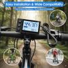 S866 Ebike Display - 24V 36V 48V Waterproof IP65 Scooter Meter with SM Plug, Large Backlit Screen for Ebike/Scooter (Fits 22.2mm/0.9in Handlebar, No.