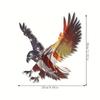 Wrought Iron Bald Eagle Wall Art, Colorful Rustic Metal Decor for Indoor Outdoor, Holiday Gift Halloween Christmas New Year