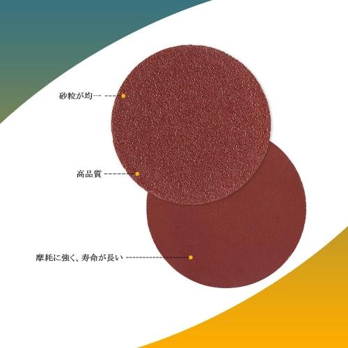 Wolfride 100-Piece 25mm Round Sandpaper, Waterproof, Magic-Type, 100, 180, 240, 1500, 3000mm, for Woodworking, Precision Finishing, Mirror Polishing,