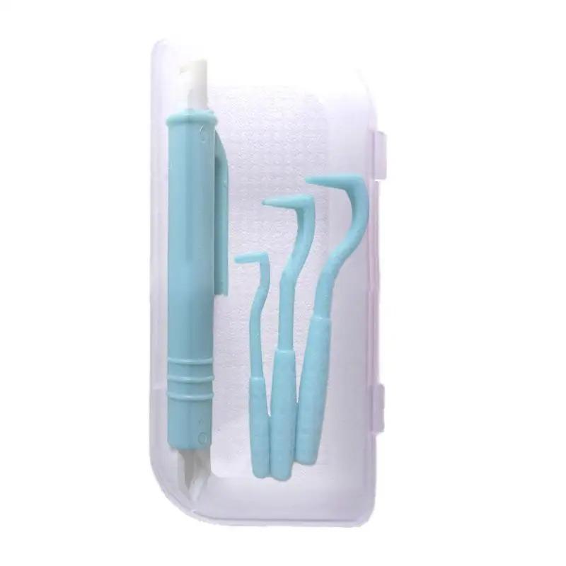 4pcs Flea Remover Hook Tick Removal Tweezer Ticks Pull Pet Cat Dog Accessaries Scratching Extractor Mite Tweezers Comb Louses P