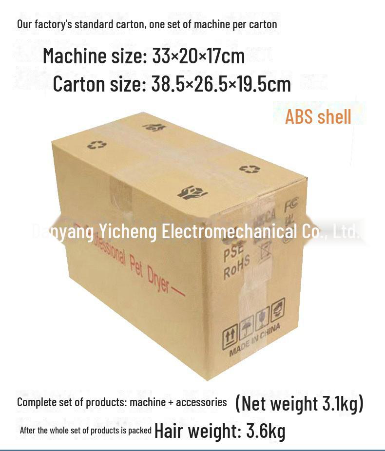 Pet Hair Dryer with Stepless Speed Control for Fast Drying