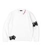 BLACKBLOND Bibbidi Disorder Graffiti Logo Sweater (White)