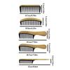 1PC Natural Bamboo Wooden Tail Hair Combs Hairs Care Healthy Massage Close-Tooth Comb Professional Barber Styling Tools