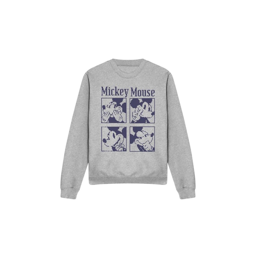 Disney Unisex Adult Mickey Mouse Pixelated Sweatshirt