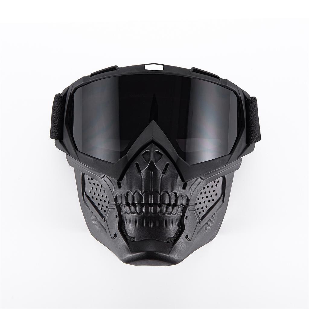 CS Tactical Skull Face Mask Motorcycle Off-Road Windproof Helmet Goggles Riding Glasses