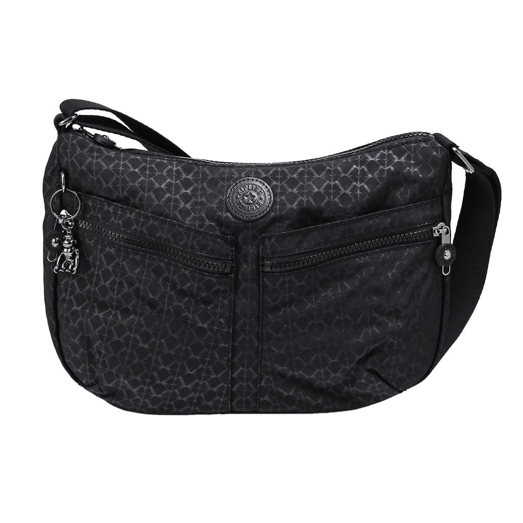 Kipling Shoulder Bag IZELLAH Signature Embossed Black K12592K59 Women's [Item]