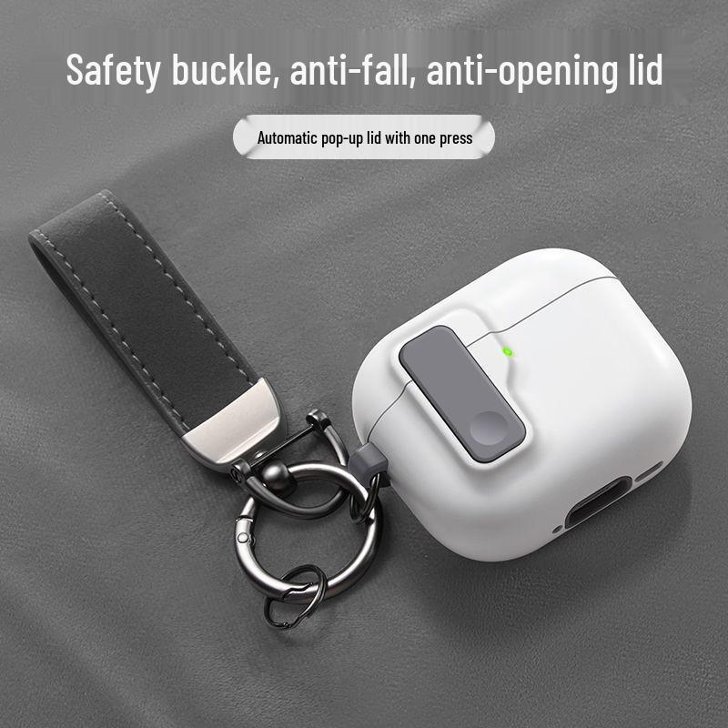 Custodia protettiva per AirPods 4/Pro 2/3 con fibbia