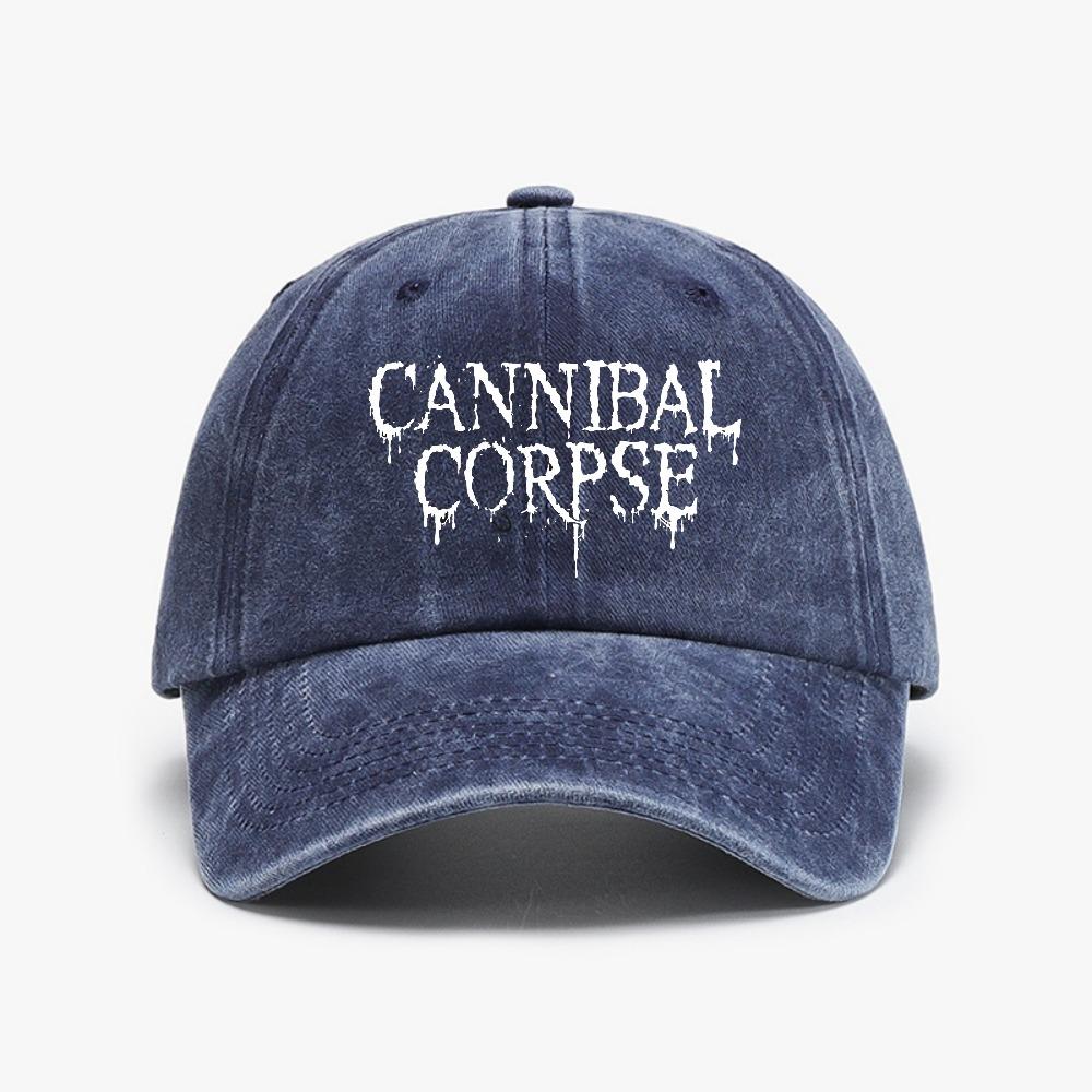 Cannibal Corpse Butchered at Birth Punk Rock Baseball Cap Adjustable Solid Color Heavy Metal Band Distressed Hat