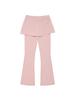 KIRSH Wrap Layered Skirt Pants [Salmon]
