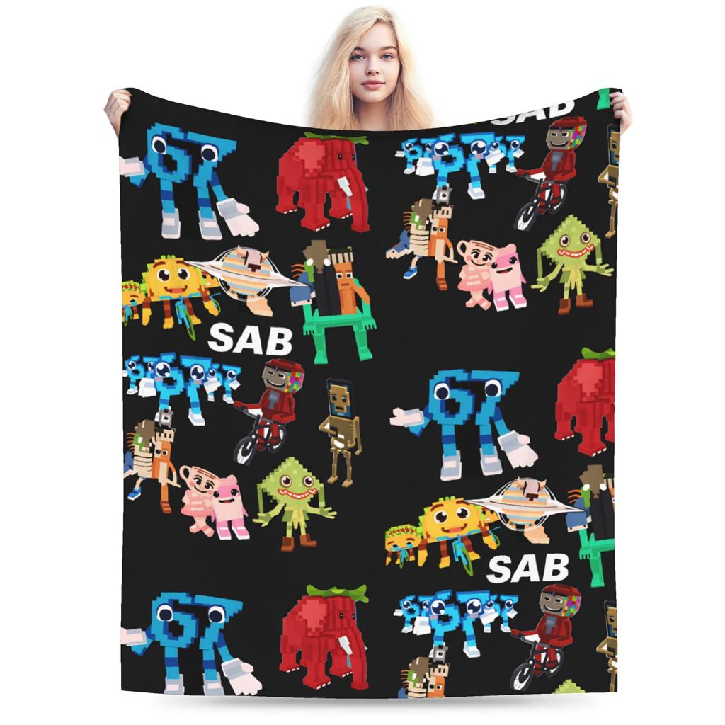 Kids Meme 67 Six Seven 6 7 Italian Brainrot Super Soft Blankets  Kids Plush Throw Blanket Print Flannel Bedspread Sofa Bed Cover