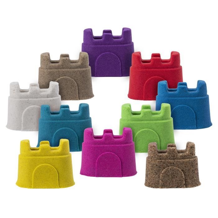 Sable Kinetic Sand - Coffret De 10 Packs Couleurs De 127g - SPIN MASTER