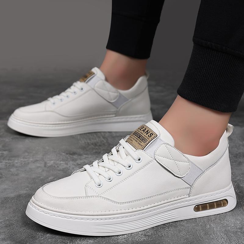 Uformelle herresko snøring Mote Komfortable sko Herre Joggesko Designer ekte skinn Herre Flats Herre Chaussures