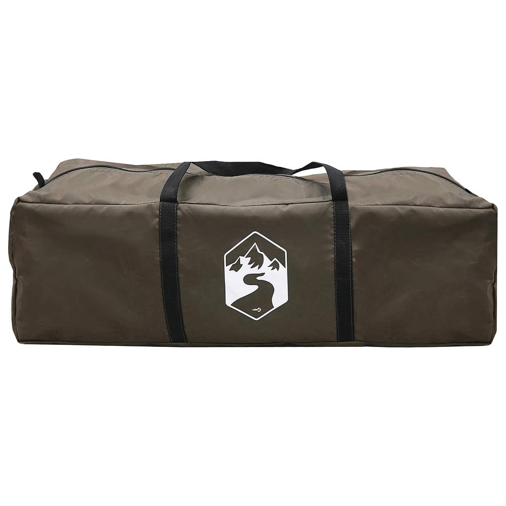Family Tent Brown & Grey 600 x 400 x 268 cm Polyester and Steel