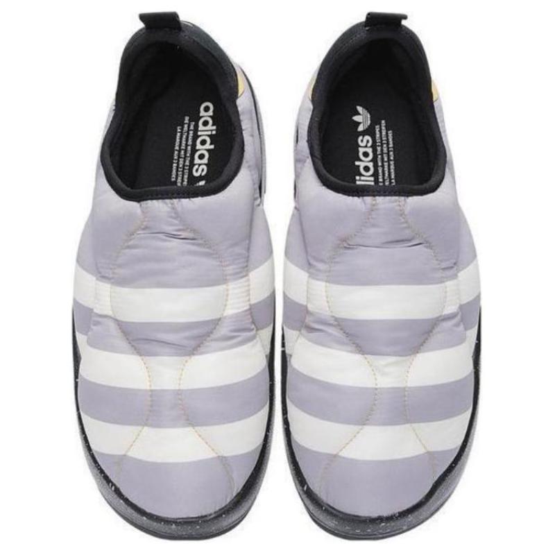Adidas Originals Puffylette Amorti DIRECTIONNEL, Chaussures Décontractées Basses Résistantes à l'Usure Unisexe Baskets Noir Blanc Gris IF4327