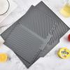 S/M/Lsilicone Draining Board Mat Drying Pad Folding Heat Machine Mat With Raised Edges Countertop Mats Dish For Kitchen Pot Cup