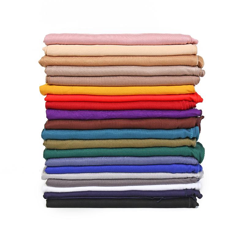 Modal Solid Color Long Scarf: High-Quality, Breathable, Soft Handfeel, Mercerized Cotton (YW125)
