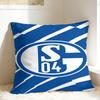 SSchalke Team Kissenbezug Weiche Kissenhülle Moderne Kissenbezüge für Sofa Couch Bett Wohnzimmer