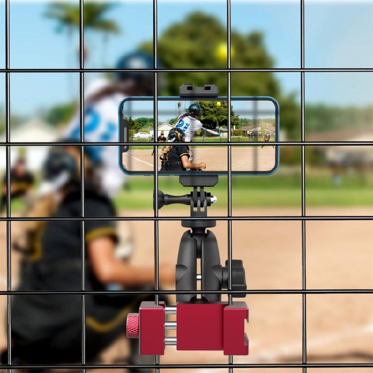 Tennis Practice Smartphones Mount Base Aluminum Alloy Holder Bracket Fit Various Phones for Better Skill Development