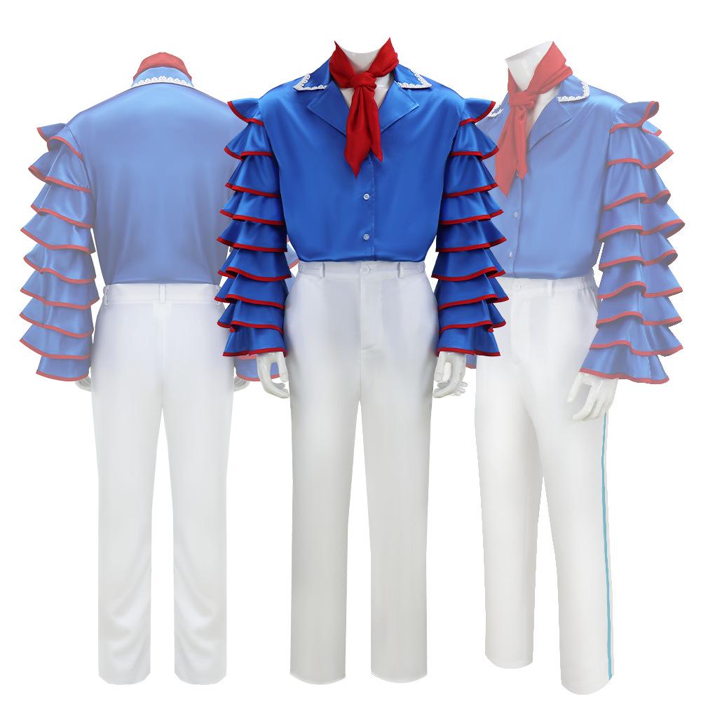 Filmu Cosplay Kostīmi Vīriešu Retro Ruffles