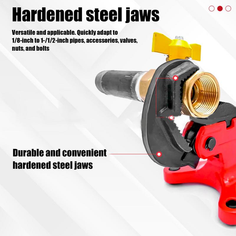 Manuel Pipe Clamps Pipeline Support Solid Base Spring Loaded Jaws Multifunctional Tool Gear For Valve Maintenance High Altitude