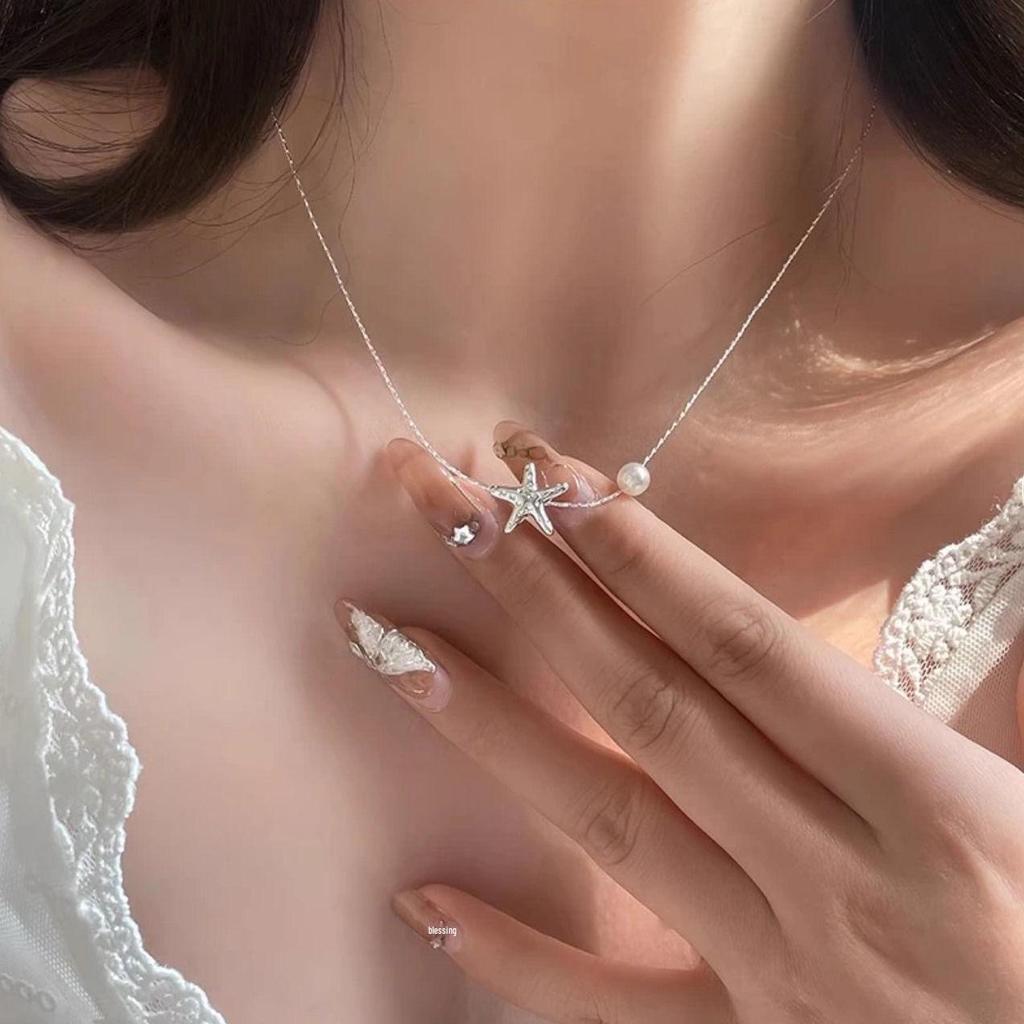 Starfish Necklace: Elegant Lucky Star Clavicle Chain Gift for Girls and Best Friends