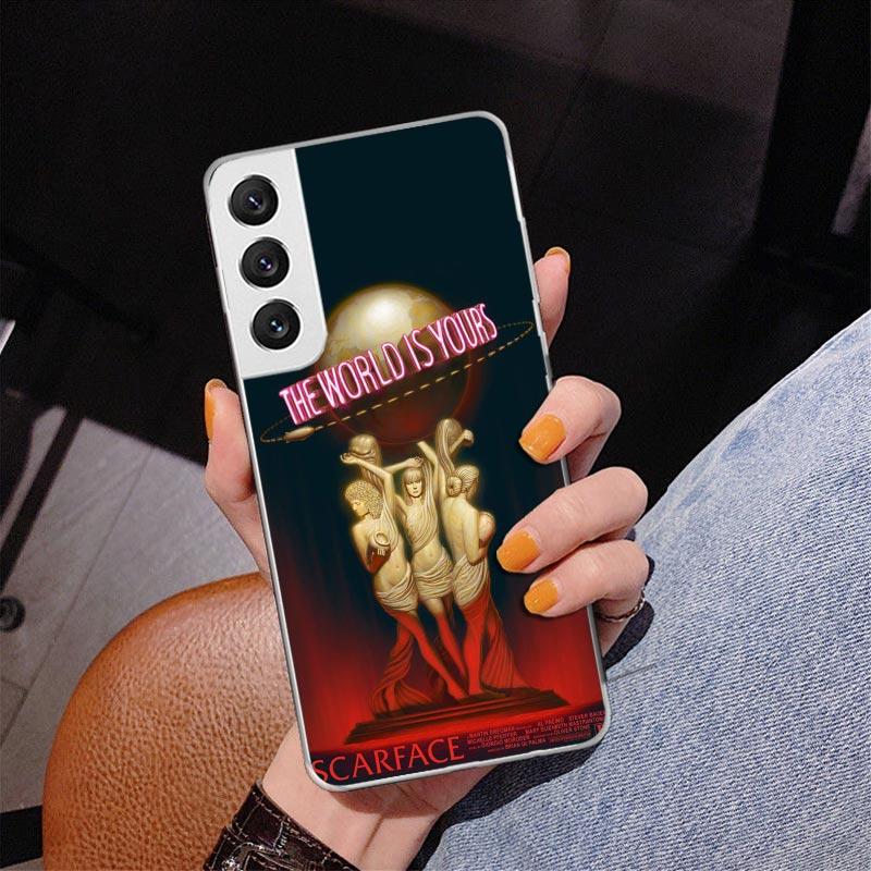 Scarface 1983 Film Al Pacino Movie Phone Case For Samsung Galaxy S24 S25 Edge S26 Ultra S23 S22 S21 Plus S20 FE + Personalized P