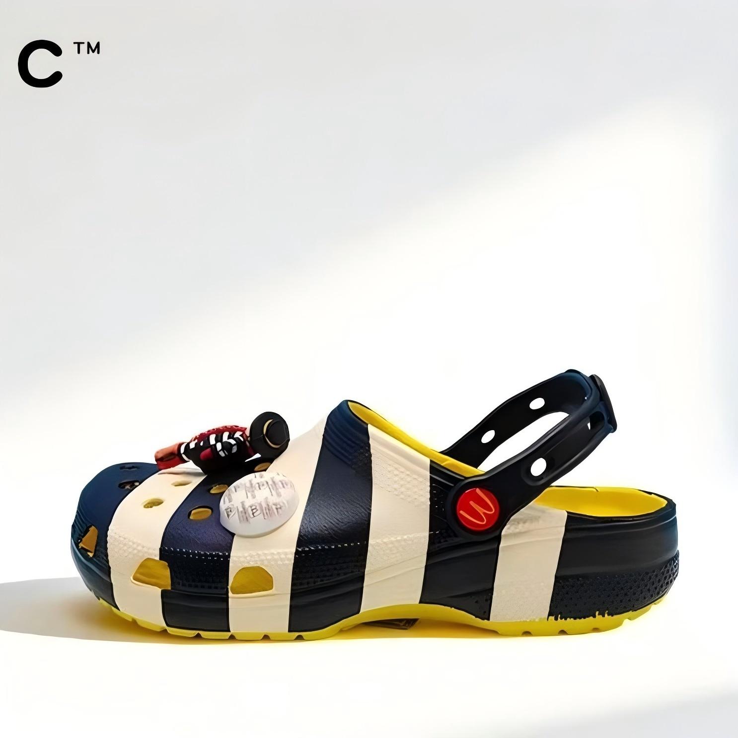 Crocs Classic Обувь для детей Гамбургский вор Унисекс Шлепанцы 36-37(M4W6) жёлтый