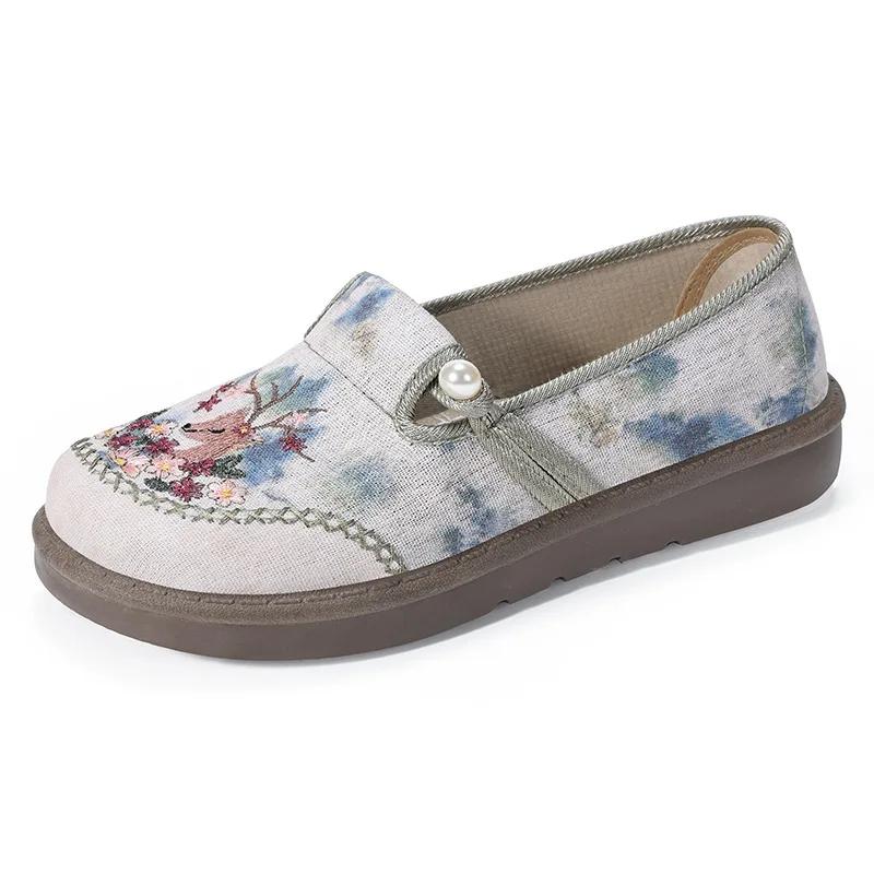 Flat Summer Ladies Footwear with Bow Pink Women's Shoes Slip on Harajuku Design Japanese  Style Casual 2025