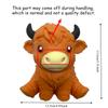 Jumbo Hooglandkoe Stressballen Squishies Fidget Speelgoed Knijpbal Fidget Speelgoed voor Volwassenen Langzaam Rijzend Stressverlichting Knijpspeelgoed