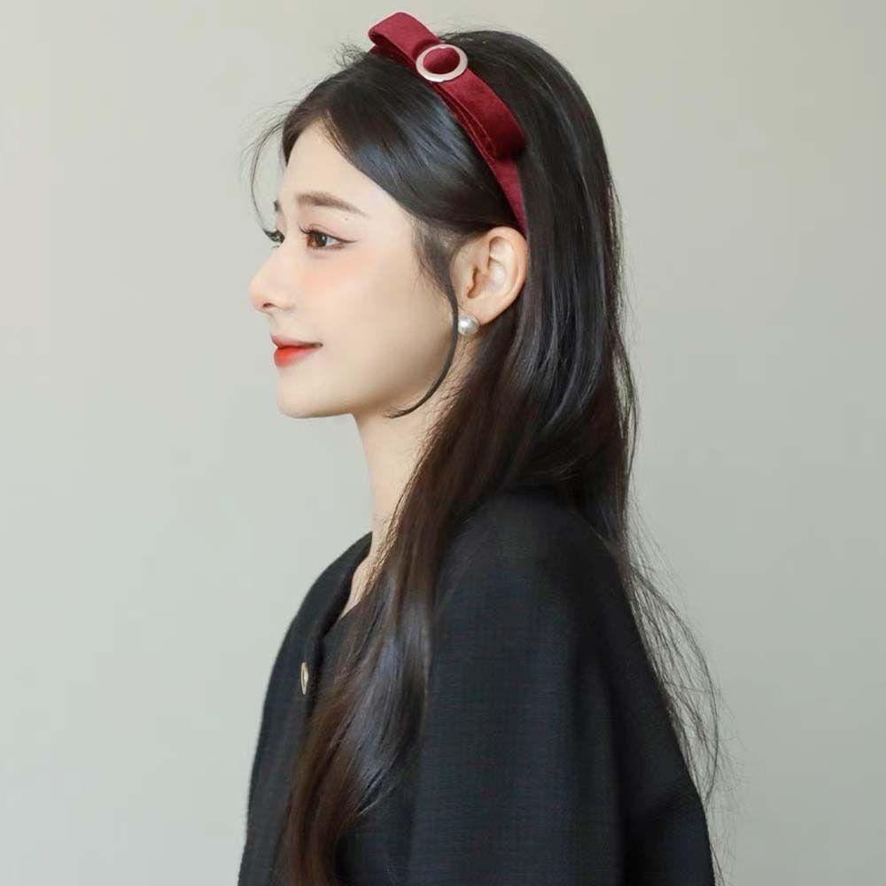 

Autumn Elegant French Temperament Pearl Headband Korean Style Hair Hoop Sweet Hair Hoop Exquisite F