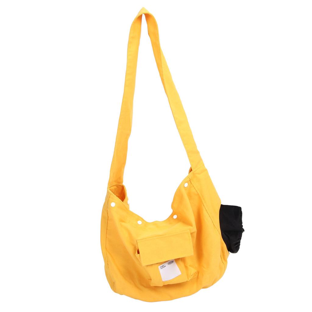 Portabebés tipo bandolera para gatos Transpirable Gran capacidad Bolso bandolera para hombro para mascotas Lona Bolso para gatos perros para