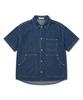 UNDEROFF Oversized Pocket Denim Short Sleeve Shirt Indigo