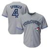 2026 Toronto Blue Jays 27 Baseball Jersey Loose Fit Button-Up Short Sleeve V-Neck Cotton Shirt Men