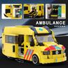Seria Miasto Klocki Ratownicza Ambulans Klocki Model Zabawki Edukacyjne Budowlane dla Dzieci Chłopcy Prezenty dla Dzieci 600+ Szt.