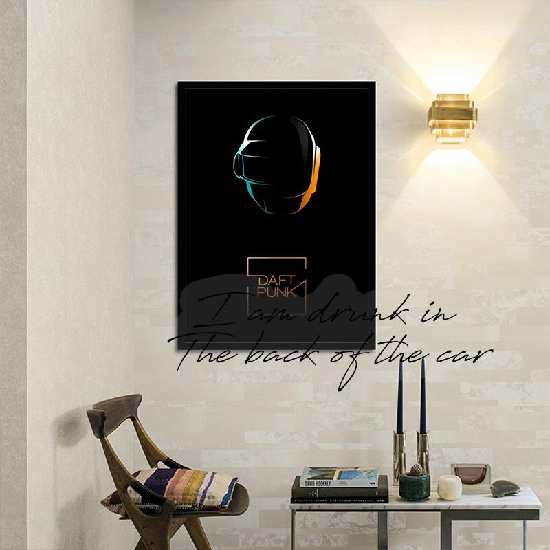 Savages Daft Punk Band Poster Canvas Prints Music Band Daft Punk Wall Art Decor Bar Home Fans Wall Decoration Music Prints Gitf
