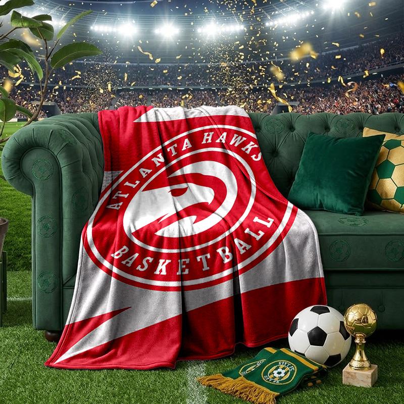 Atlanta Basketball Throws Blanket Flannel Blankets Plush for Couch Bed Gifts for Men Women Travel picnic blanket Christmas fan gifts