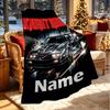 Personalisierte Knight Rider Druckdecke mit individuellem Namen, Heimdekoration, Schlafzimmer, Sofa, Camping, Couch, Geschenke für Geburtstag WeihnachtenEnthusiasten