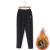 Sporthose Damen Herbst Winter Fleece Verdicken Warme Jogginghose Elastische Taille Haremshose Damen Gemütliche Freizeithose
