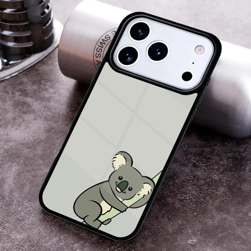 Cartoon Painting Animal Koala Phone Case For iPhone 17 16 15 14 13 12 11 Pro Max Plus 17Air Soft Silicone Cover