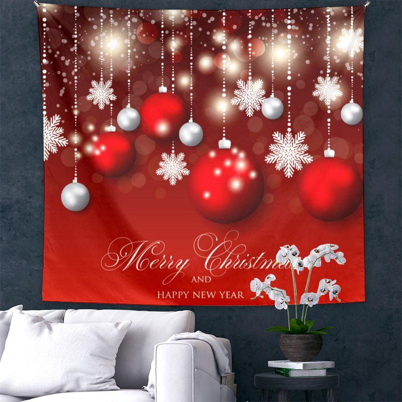 Festlicher Weihnachts-Wandteppich-Hintergrundstoff für Partydeko und mehr