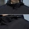 Herren-Herbst-Frühlingsmantel, winddicht, mit Kapuze, Plüsch, verdickt, lässig, einfarbig, abnehmbare Kapuze, Langarmtaschen, warme, mit Fleece gefütterte Winterjacke