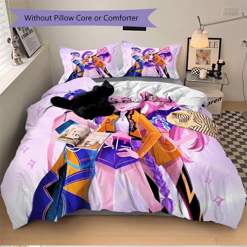 Futuristic Fashion Trio Print 3Pcs Bedding Setduvet Cover With 2 Bedropillowcase Home Birthday Gift