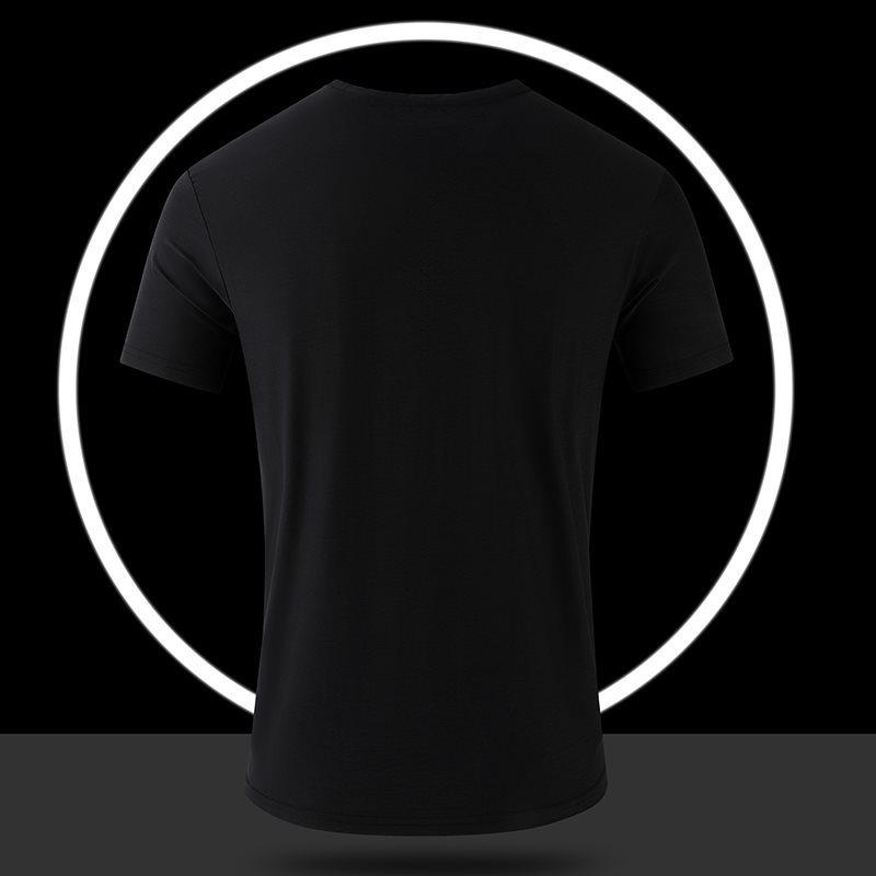 Men's Ice Silk Quick-Dry Cycling T-Shirt - High Elastic, Lightweight, Breathable, Short Sleeve, Round Neck Sportswear Top