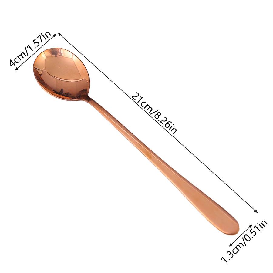 Латунная ложка с длинной ручкой Бытовая ложка Утолщенная цельная ручной работы ложка для риса Ложка из чистой меди Дополнительная медная посуда Обеденная ложка