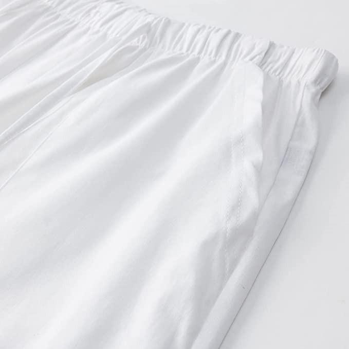 Pantalones Casuales de Lino y Algodón para Hombre Europeos y Americanos 2021 para Primavera y Otoño