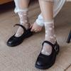 5Pairs Ins Style Tulle Mid Tube Socks Glass Silk Sweet Socks Women  Streetwear