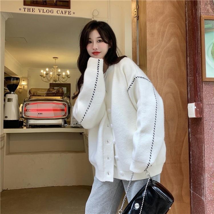 2025 Autumn and Winter New Lazy Style Fashionable Sweater Cardigan Jacket