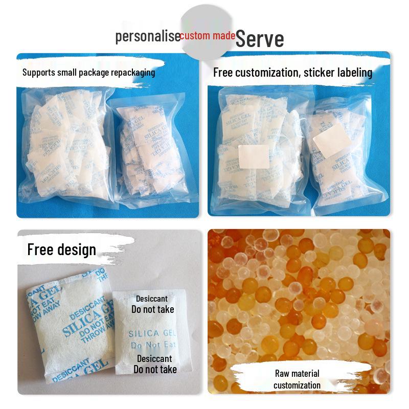 Non-woven Silicone Desiccant for Dehumidifying Clothing, Shoes, Hats, and Bags - Moisture-proof, Food-grade Quality.